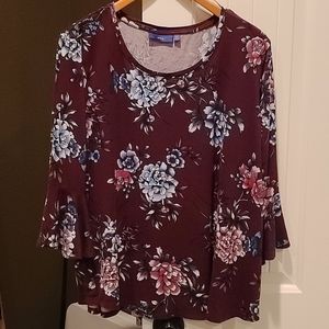 Apt 9 Flutter Sleeve Blouse - XXL